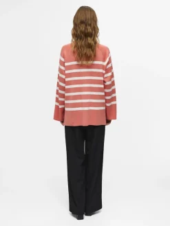 Object Pullover & Sweatshirts*OBJESTER LS KNIT TOP NOOS georgia peach