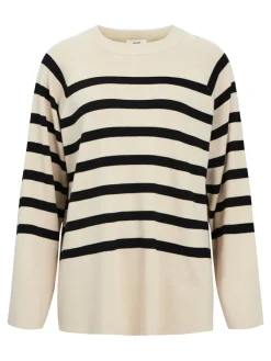 Object Pullover & Sweatshirts*OBJESTER LS KNIT TOP NOOS sandshell