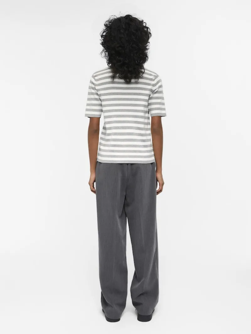 Object Pullover & Sweatshirts*OBJESTER S/S NEW KNIT PULLOVER NOOS Light Grey Melange