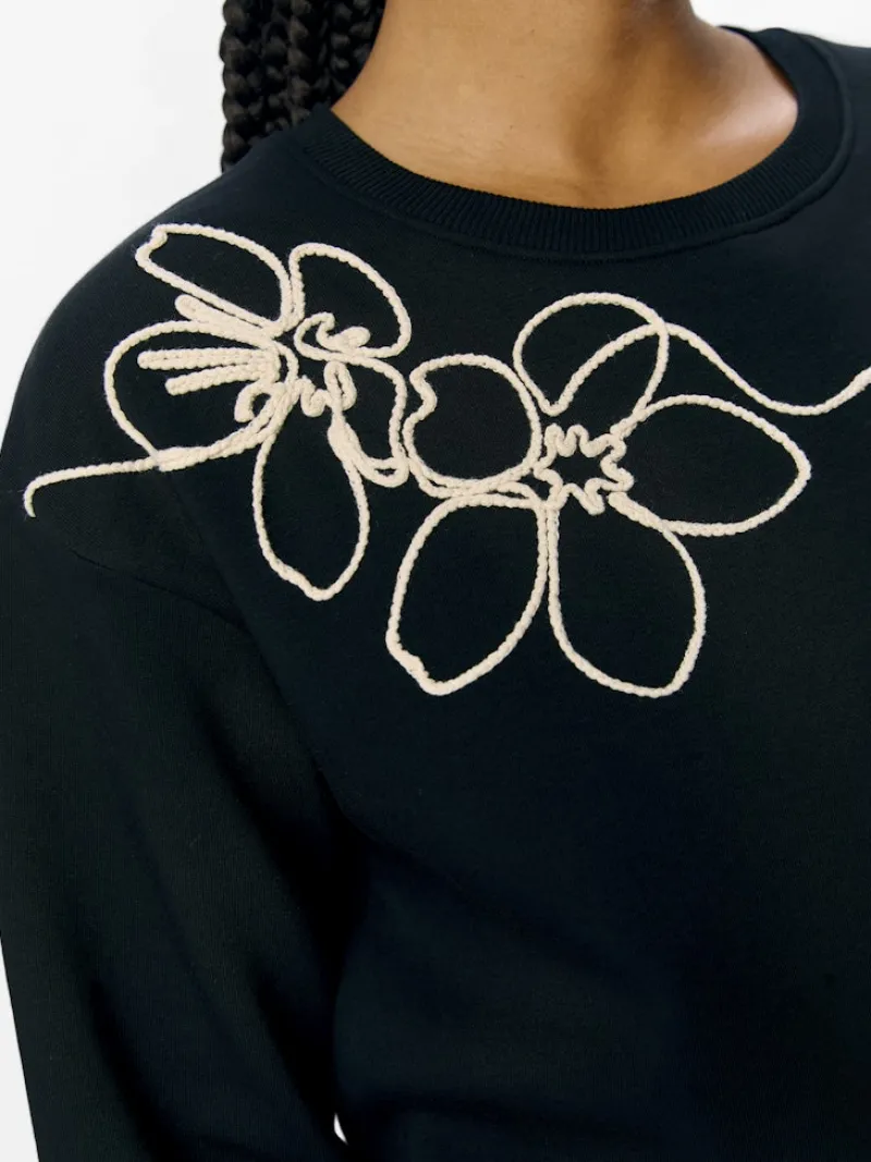 Object Kleider*OBJEVE RE L/S SWEAT DRESS 137 Black