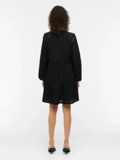 Object Kleider*OBJFEODORA GIA L/S DRESS NOOS Black