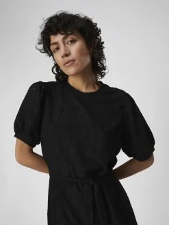 Object Kleider*OBJFEODORA S/S SHORT DRESS NOOS Black