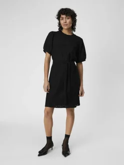 Object Kleider*OBJFEODORA S/S SHORT DRESS NOOS Black
