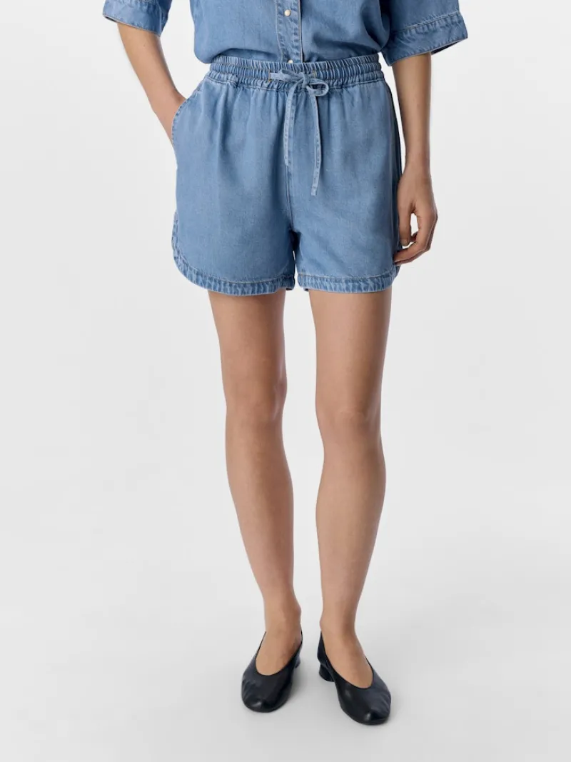 Object Shorts*OBJFRAME RE MW SHORTS NOOS Light Blue Denim