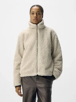 Object Jacken*OBJFREYA RE L/S JACKET NOOS white sand