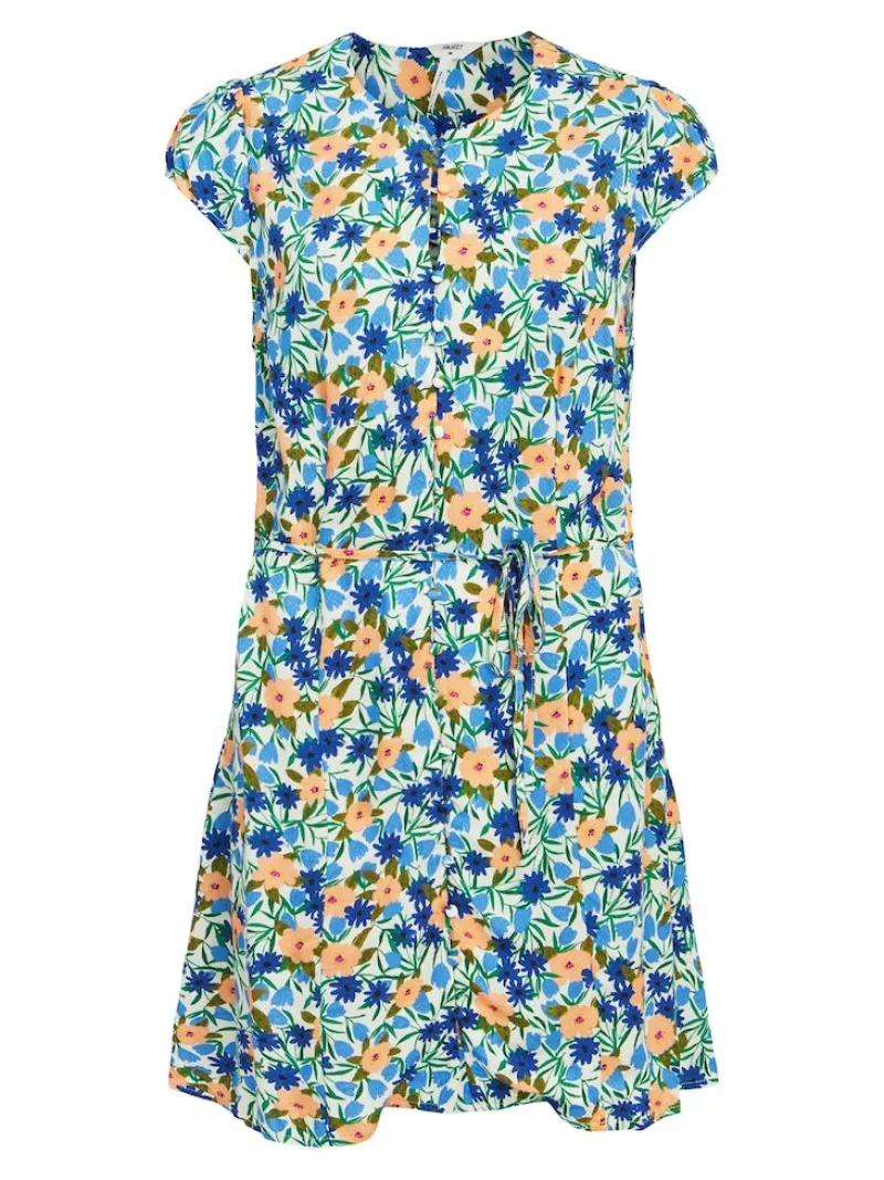 Object Kleider*OBJHIROMI S/S SHORT DRESS 126 Cloud Dancer