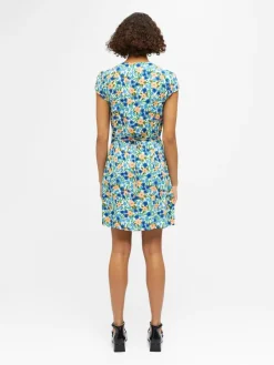 Object Kleider*OBJHIROMI S/S SHORT DRESS 126 Cloud Dancer