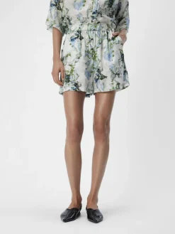 Object Shorts*OBJIDDA HW SHORTS 132 white sand