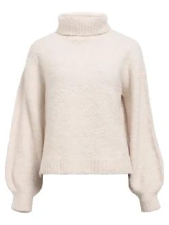 Object Pullover & Sweatshirts*OBJKIMIA L/S LO KNIT PULLOVER 141 white sand