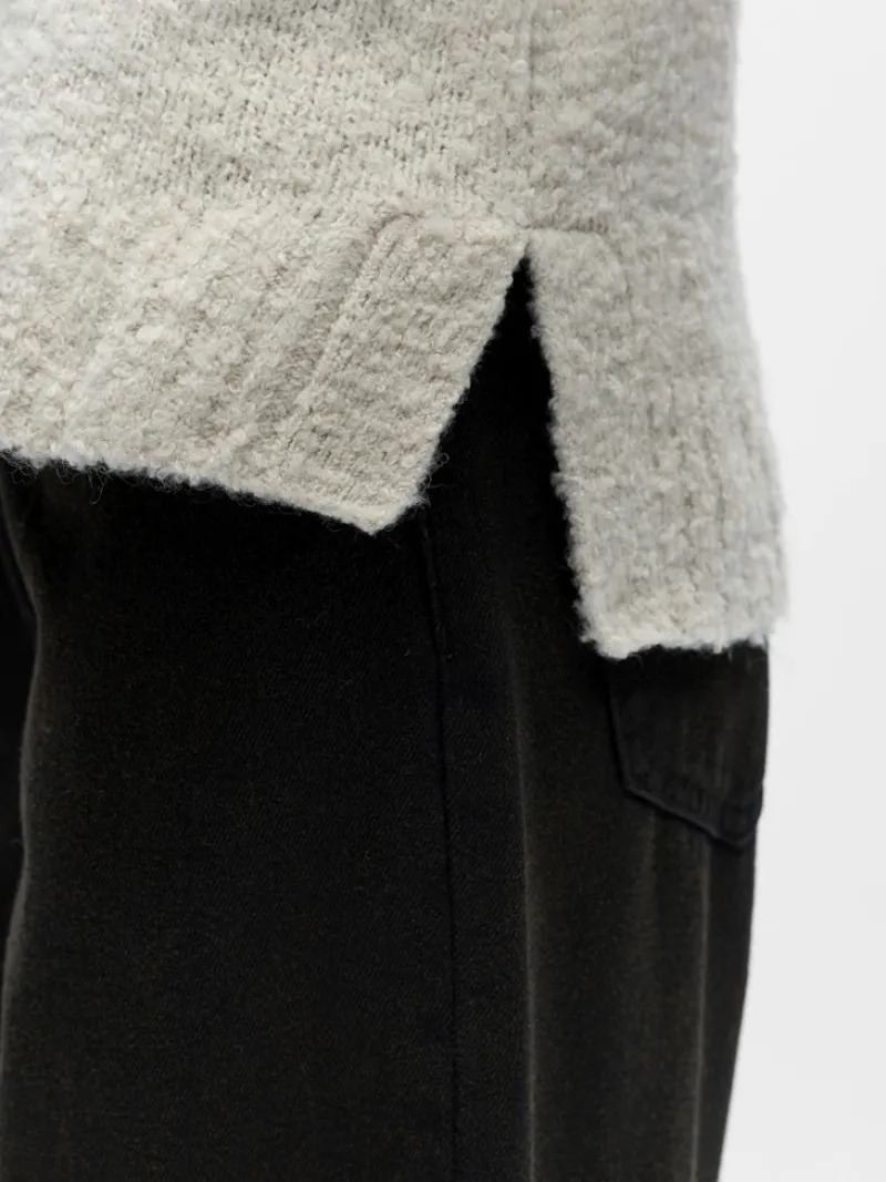 Object Pullover & Sweatshirts*OBJKIMIA L/S LO KNIT PULLOVER 141 white sand