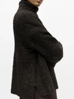 Object Pullover & Sweatshirts*OBJKIMIA L/S LO KNIT PULLOVER 141 seal brown