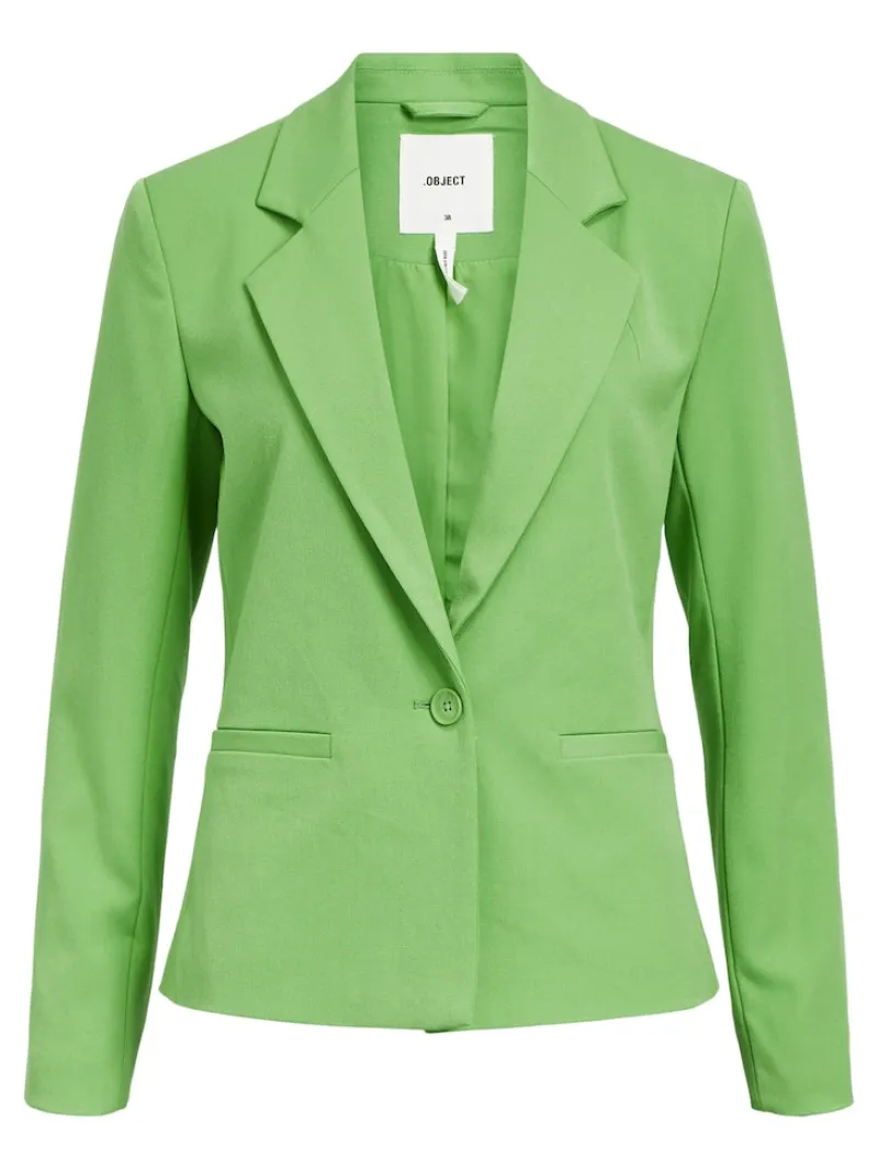 Object Jacken*OBJLISA L/S BUTTON BLAZER NOOS vibrant green