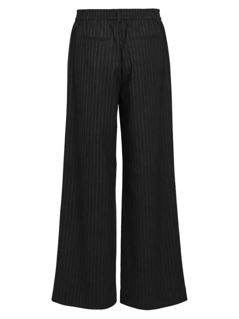 Object Hosen*OBJLISA WIDE PANT AOP NOOS Black