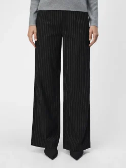 Object Hosen*OBJLISA WIDE PANT AOP NOOS Black