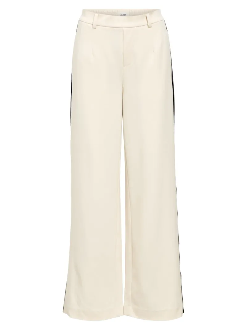 Object Hosen*OBJLISA WIDE PANT AOP NOOS sandshell