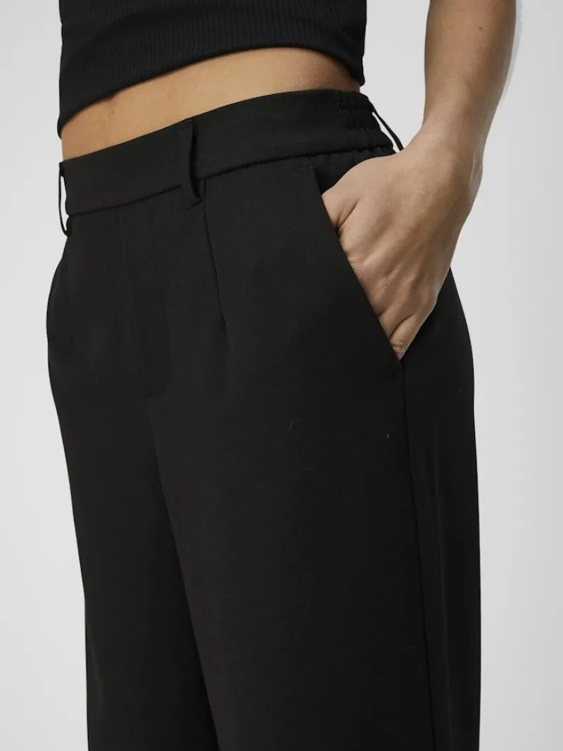 Object Hosen*OBJLISA WIDE PANT NOOS Black