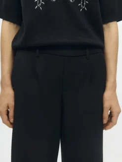 Object Hosen*OBJLISA WIDE PANT NOOS Black