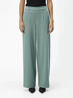 Object Hosen*OBJLISA WIDE PANT NOOS dark forest