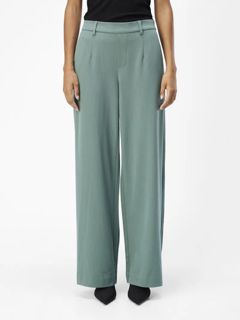 Object Hosen*OBJLISA WIDE PANT NOOS dark forest