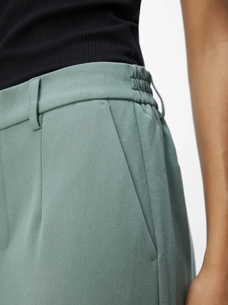 Object Hosen*OBJLISA WIDE PANT NOOS dark forest