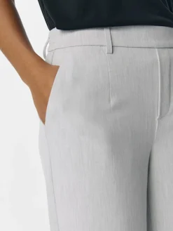 Object Hosen*OBJLISA WIDE PANT NOOS Light Grey Melange