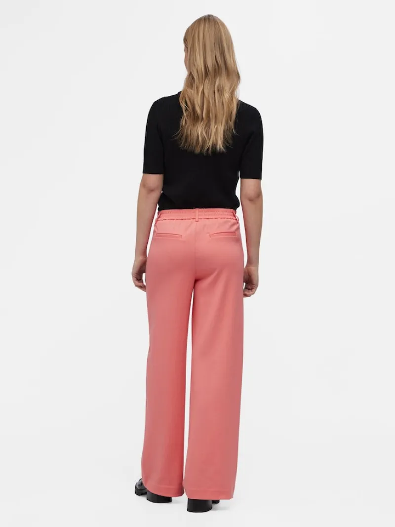 Object Hosen*OBJLISA WIDE PANT NOOS rosa1