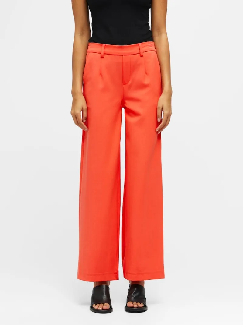 Object Hosen*OBJLISA WIDE PANT NOOS rosa2