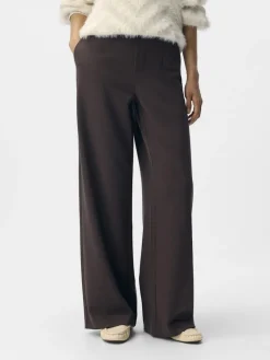 Object Hosen*OBJLISA WIDE PANT NOOS seal brown