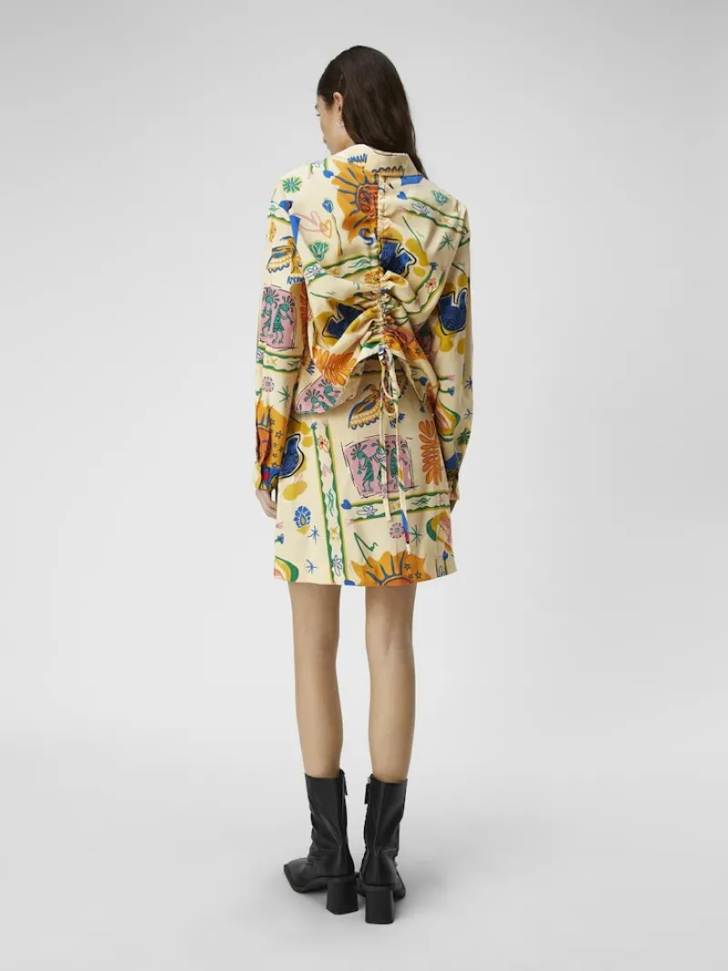 Object Blusen*OBJMARTHA L/S SHIRT 132 sandshell