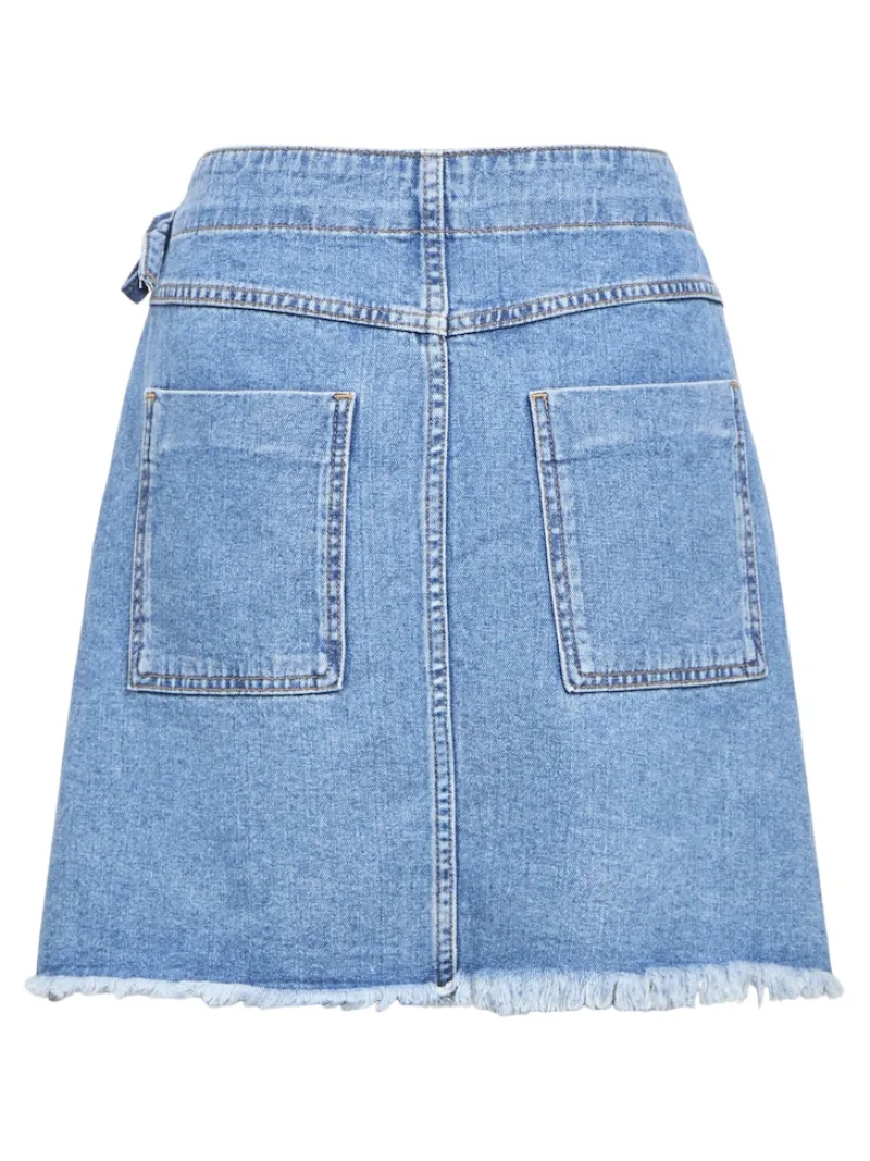 Object Röcke*OBJMELIA MW SHORT SKIRT 138 Light Blue Denim
