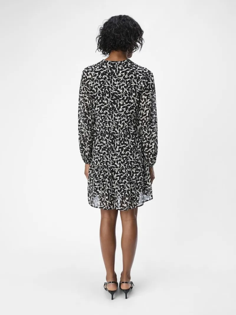 Object Kleider*OBJMILA GIA L/S DRESS NOOS sandshell