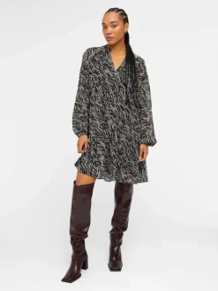 Object Kleider*OBJMILA GIA L/S DRESS NOOS schwarz2