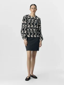 Object Shirts*OBJMYA RE L/S TOP NOOS Black