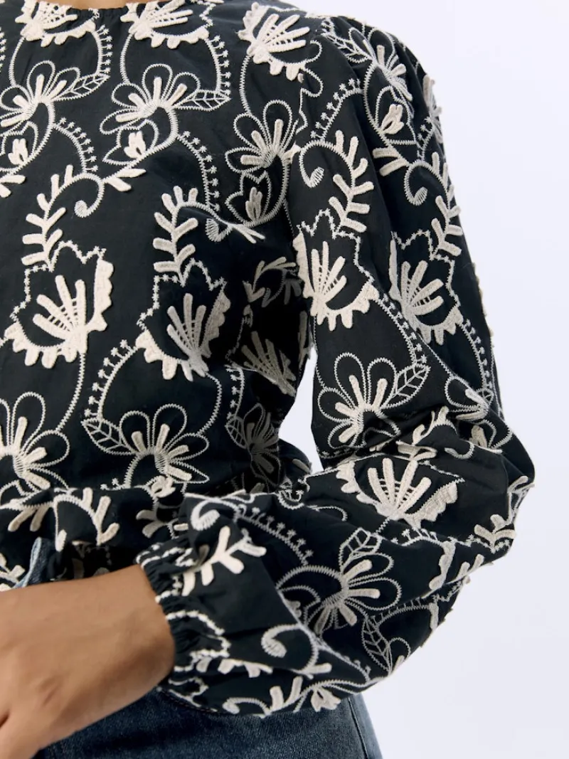 Object Shirts*OBJMYA RE L/S TOP NOOS Black