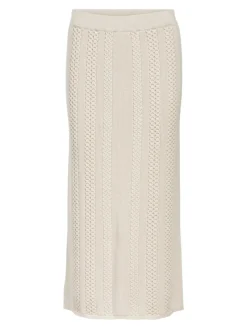 Object Röcke*OBJREYNARD HW CABLE KNIT SKIRT DIV silver gray