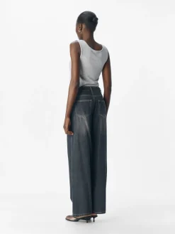 Object Jeans*OBJROSIE MW WIDE JEANS NOOS Medium Grey Denim