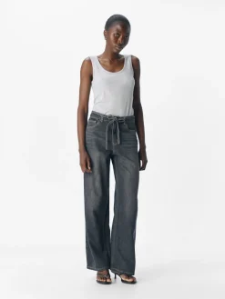 Object Jeans*OBJROSIE MW WIDE JEANS NOOS Medium Grey Denim