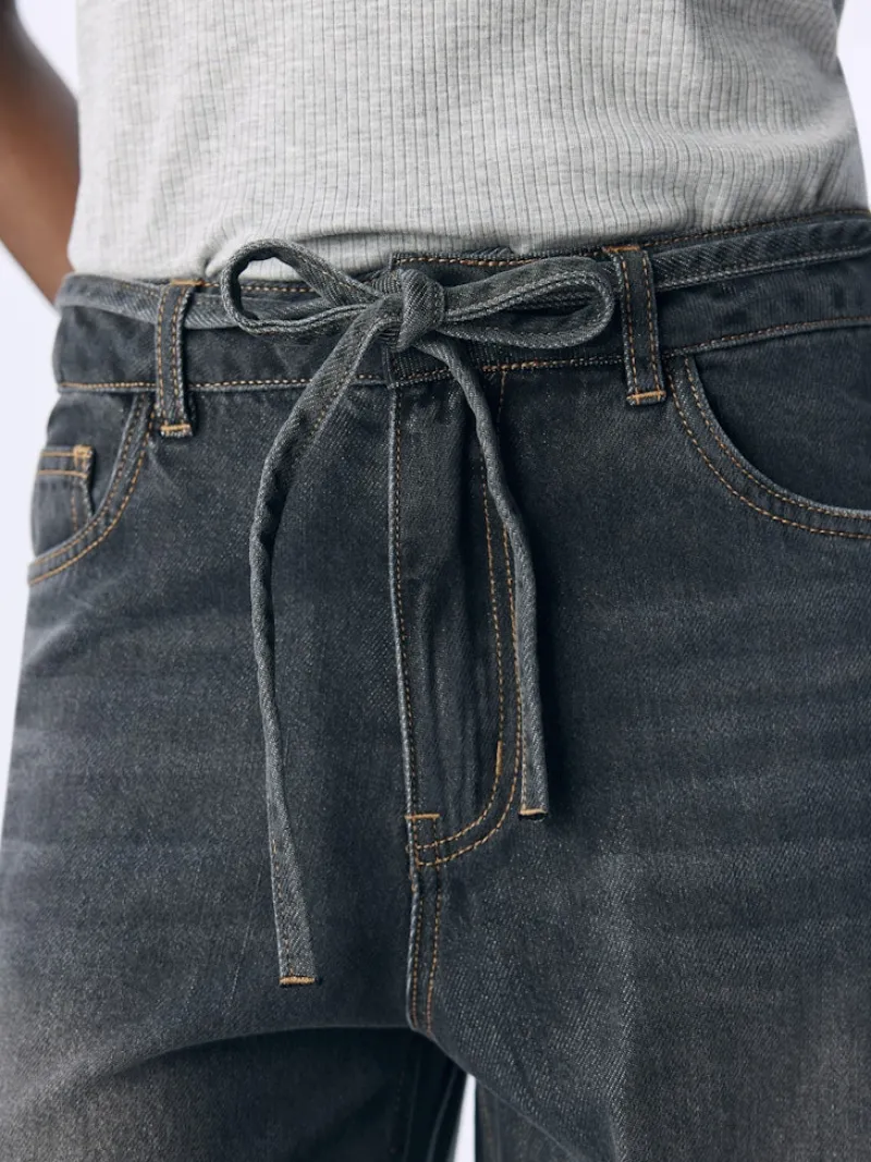 Object Jeans*OBJROSIE MW WIDE JEANS NOOS Medium Grey Denim