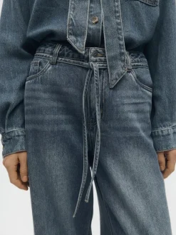 Object Jeans*OBJROSIE MW WIDE JEANS NOOS Medium Blue Denim