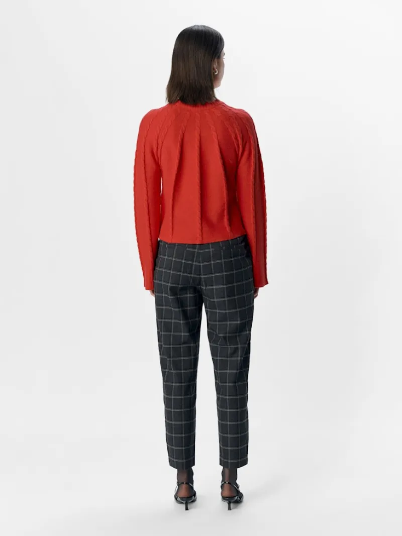 Object Pullover & Sweatshirts*OBJSADIE L/S RE PULLOVER E AW FAIR 24 flame scarlet