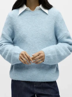 Object Pullover & Sweatshirts*OBJSAGGIA LS LO PULLOVER NOOS winter sky