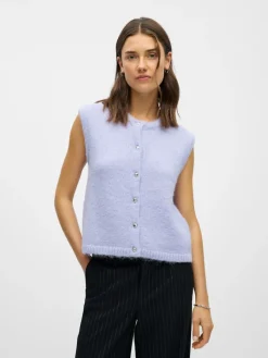 Object Pullover & Sweatshirts*OBJSAGGIA RE KNIT VEST CARDIGAN NOOS baby lavender