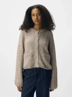 Object Pullover & Sweatshirts*OBJSAGGIA RE L/S KNIT CARDIGAN NOOS humus