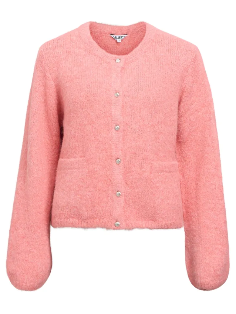 Object Pullover & Sweatshirts*OBJSAGGIA RE L/S KNIT CARDIGAN NOOS lantana