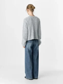 Object Pullover & Sweatshirts*OBJSAGGIA RE L/S KNIT CARDIGAN NOOS Medium Grey Melange