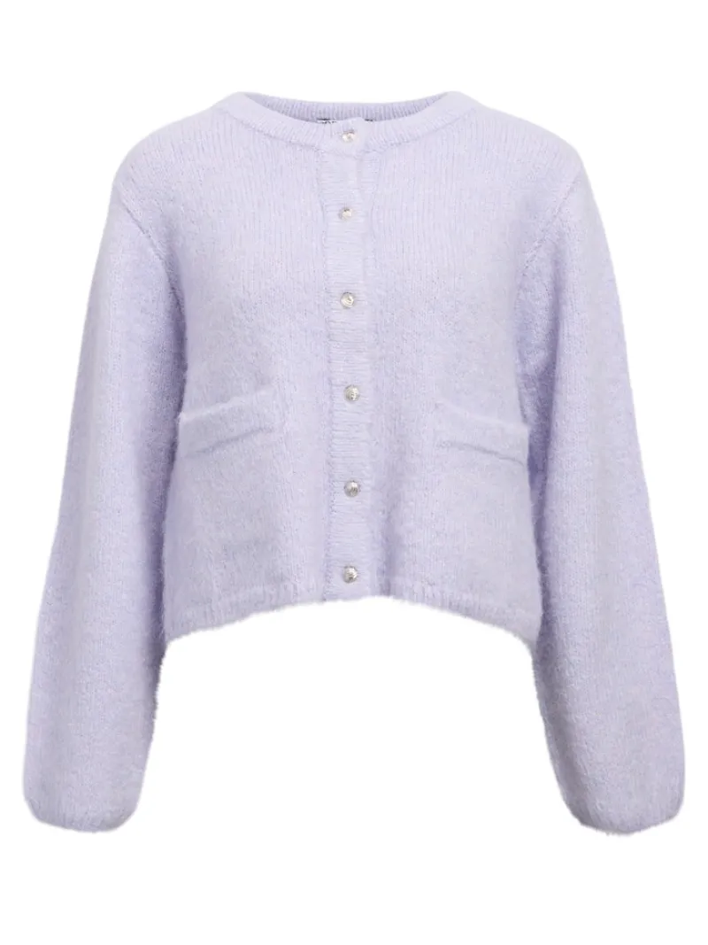 Object Pullover & Sweatshirts*OBJSAGGIA RE L/S KNIT CARDIGAN NOOS baby lavender