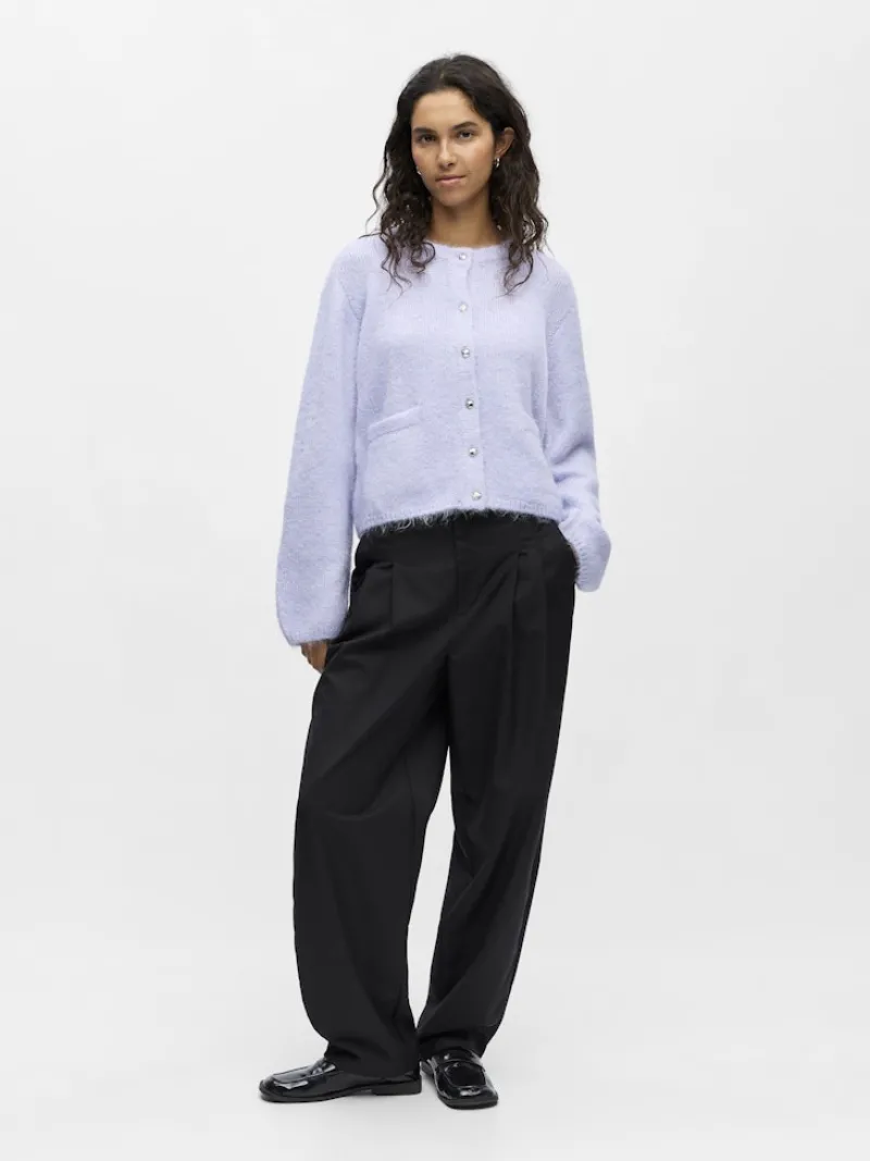 Object Pullover & Sweatshirts*OBJSAGGIA RE L/S KNIT CARDIGAN NOOS baby lavender