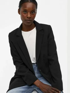 Object Jacken*OBJSIGRID L/S BLAZER NOOS Black