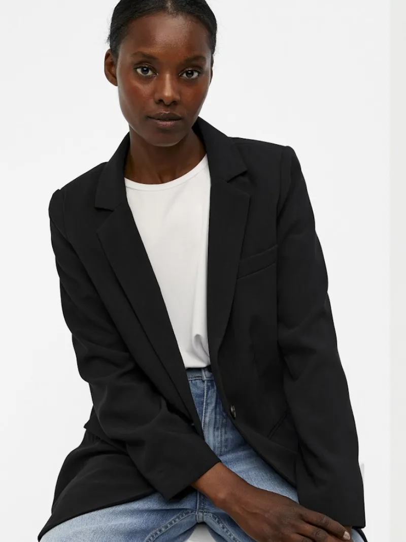 Object Jacken*OBJSIGRID L/S BLAZER NOOS Black