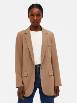 Object Jacken*OBJSIGRID L/S BLAZER NOOS Fossil